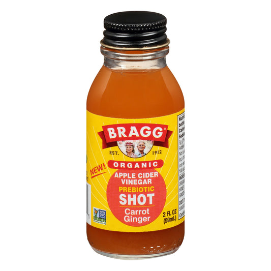 Bragg Shot Apple Cider Vinegar Carrot Ginger Organic 2 FO (Pack of 4)