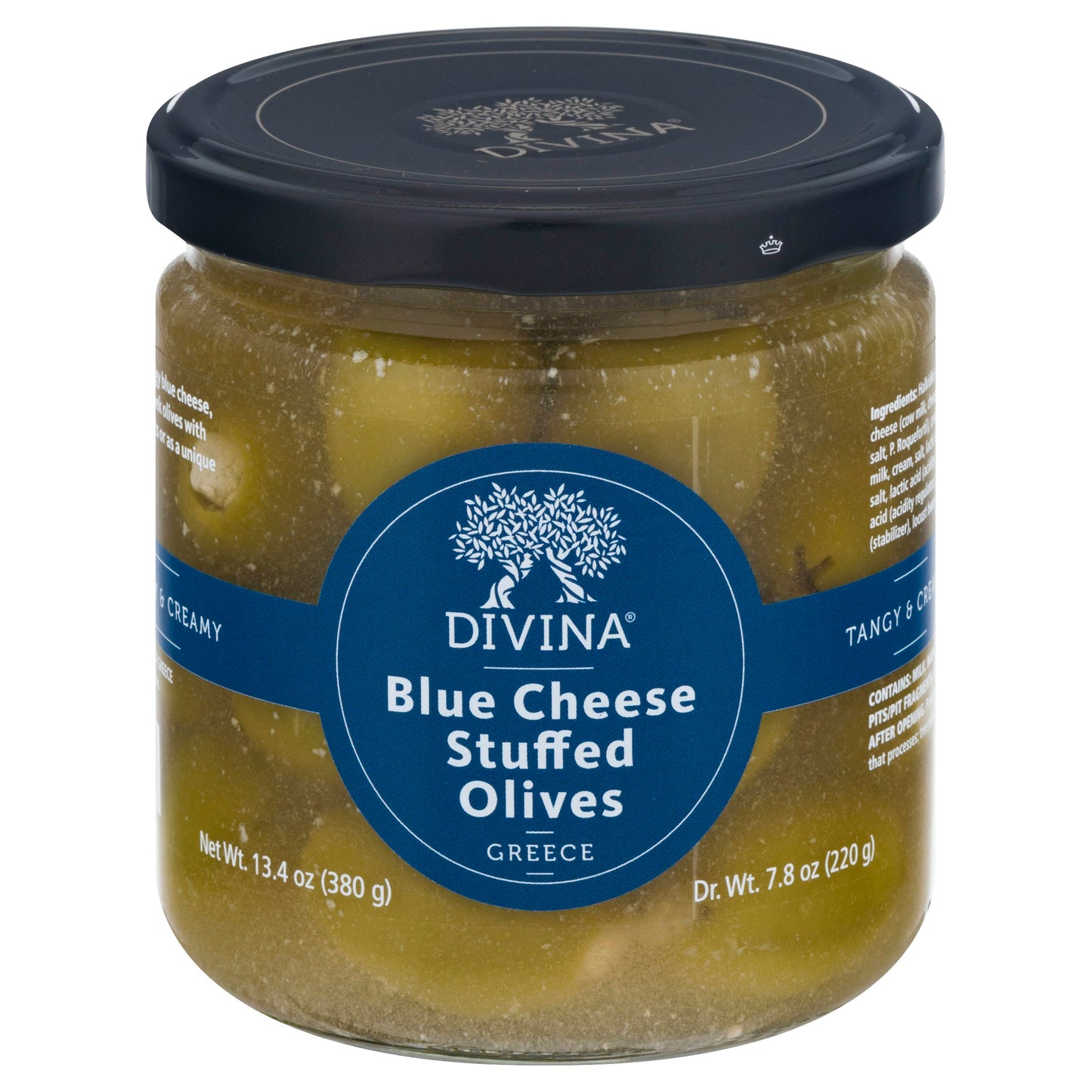 Divina Olive Atho Stuffed Blue Cheese 7.8 Oz (Pack of 6)