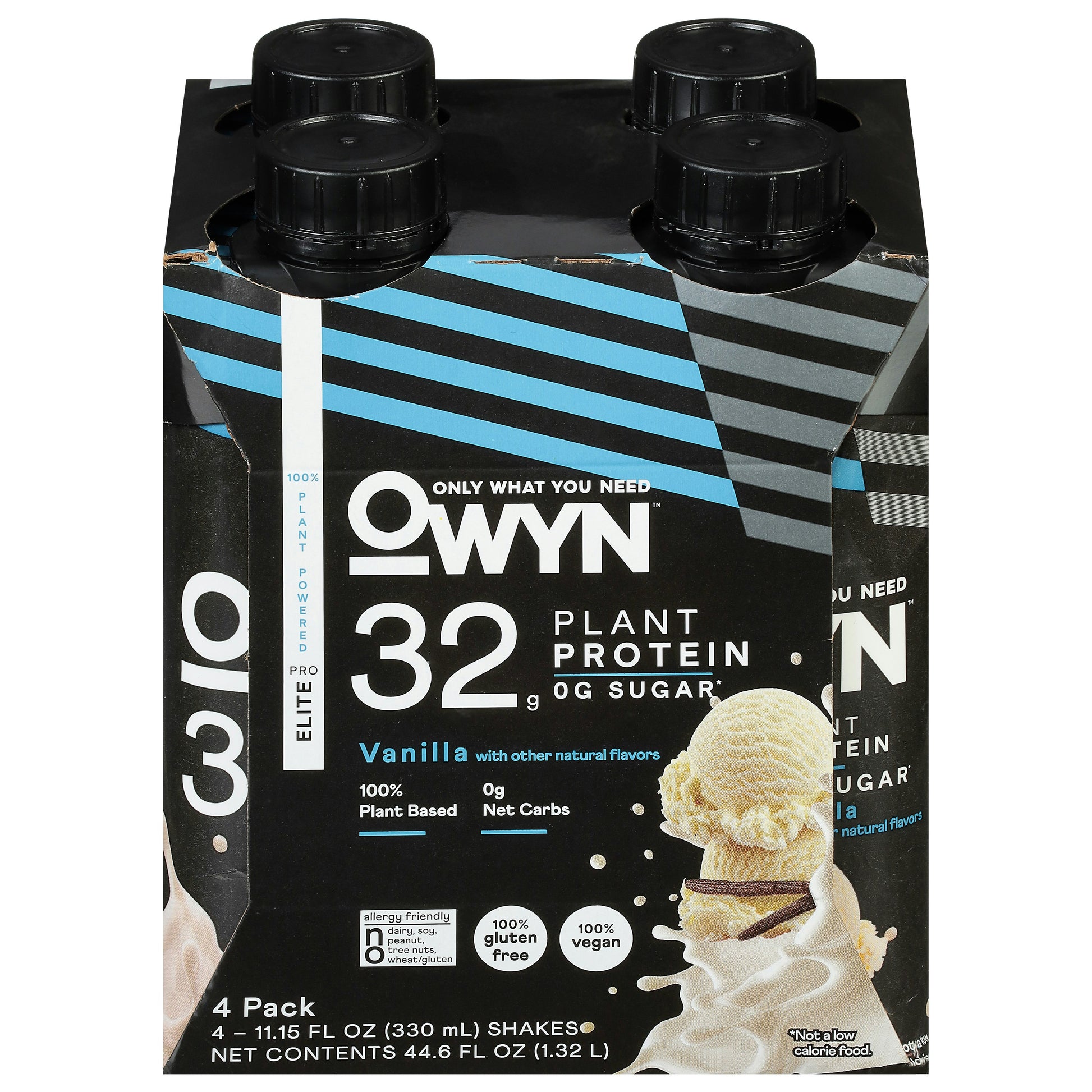 Owyn Elite Protein RTD 4 Pack Vanilla 44.6 fl oz (Pack of 3)