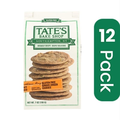 Tate's Bake Shop Cookies Gluten Free Ginger Zinger - 7 oz (Pack of 6)