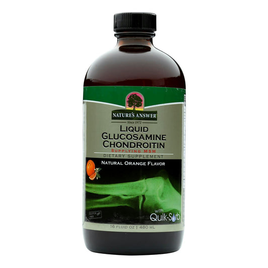 Nature's Answer - Liquid Glucosamine And Chondroitin With Msm Natural Orange - 16 fl. oz