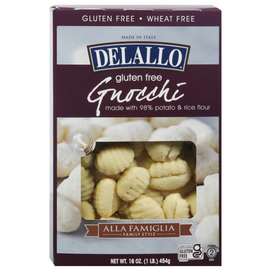 Delallo Gnocchi Gluten Free 16 Oz Pack of 6