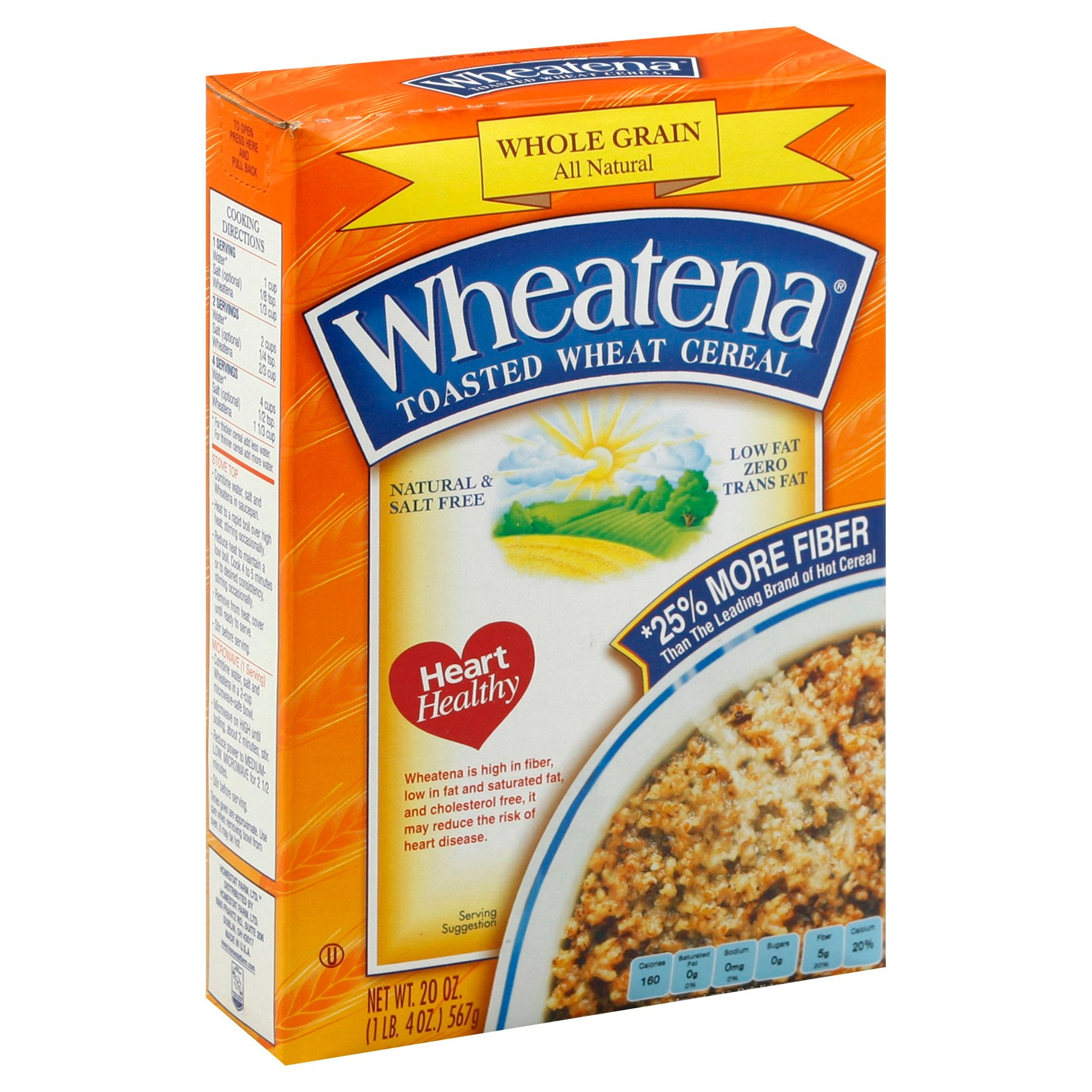 Wheatena Cereal Wheatena 20 oz (Pack of 12)