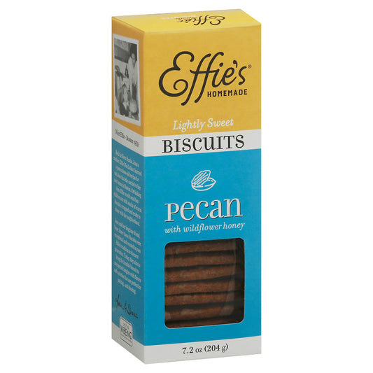 Effies Homemade Nutcakes Pecan All Natural 7.2 Oz Pack of 12