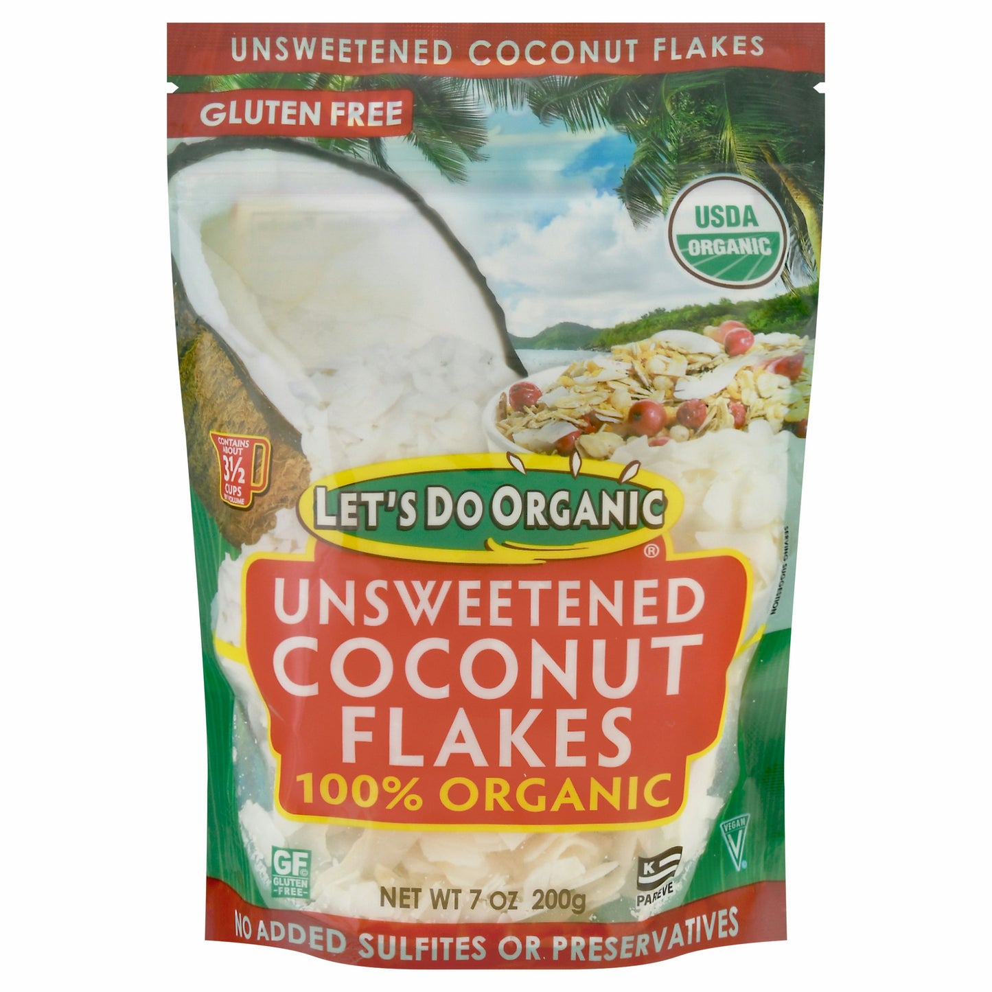 Lets Do Organics Coconut Flakes 7 oz (Pack of 12)