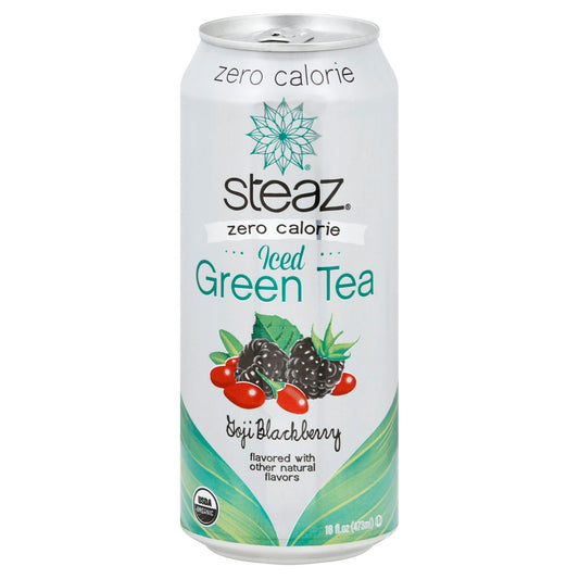 Steaz Tea Antiox Brew Zero Blackberry Organic 16 FO (Pack of 12)