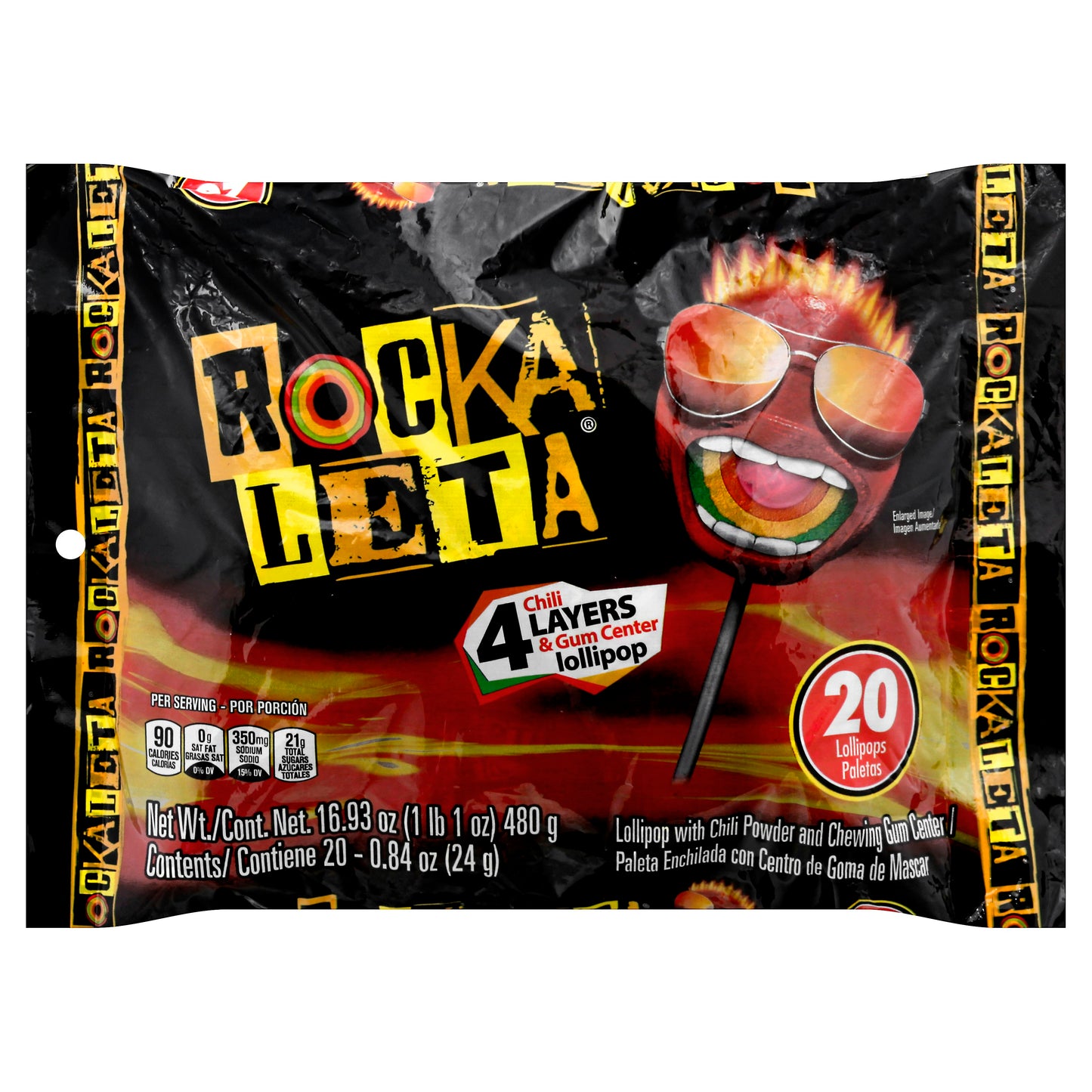 Sonrics Sonrics Rockaleta Bag 20 Pieces (Pack of 10)