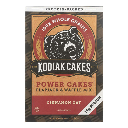 Kodiak Cakes Cinnamon Oat Power Cakes Flapjack & Waffle Mix 20 oz (Pack of 6)