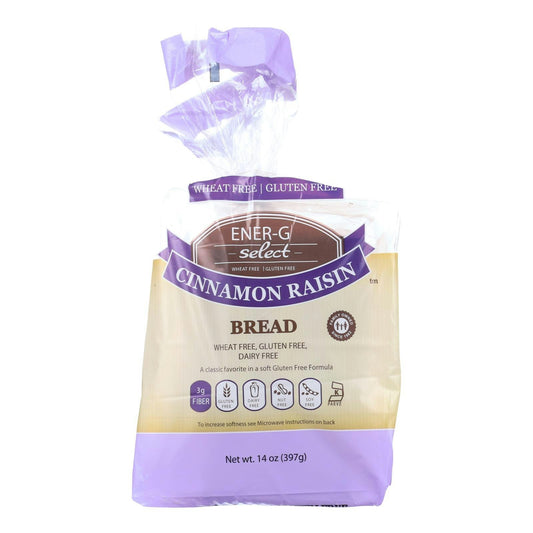 Ener-G Foods Bread - Select - Cinnamon Raisin - 14 oz (Pack of 6)