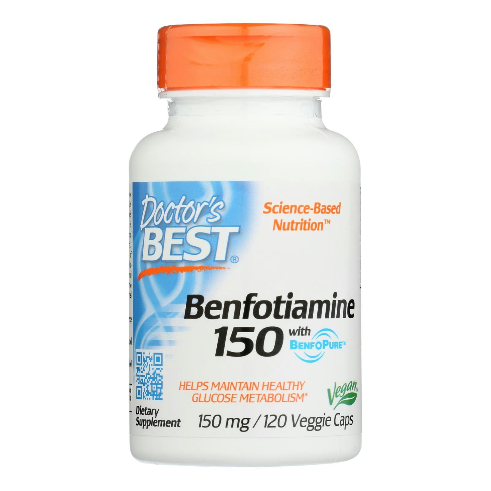 Doctor's Best - Benfotiamine 150mg - 120 Vegetarian Capsules