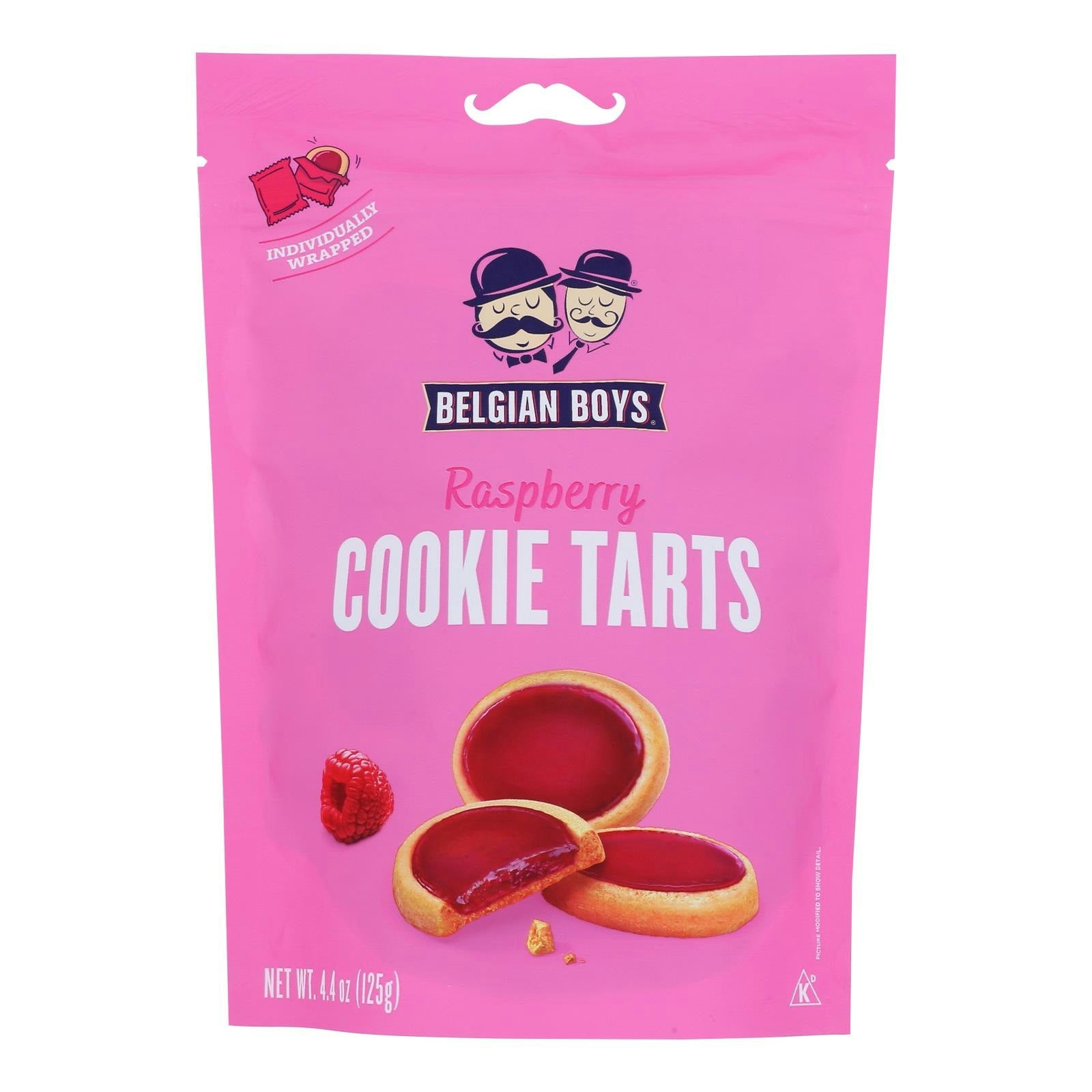 Belgian Boys - Tarts Cookie Raspberry 4.4 oz (Pack of 6)