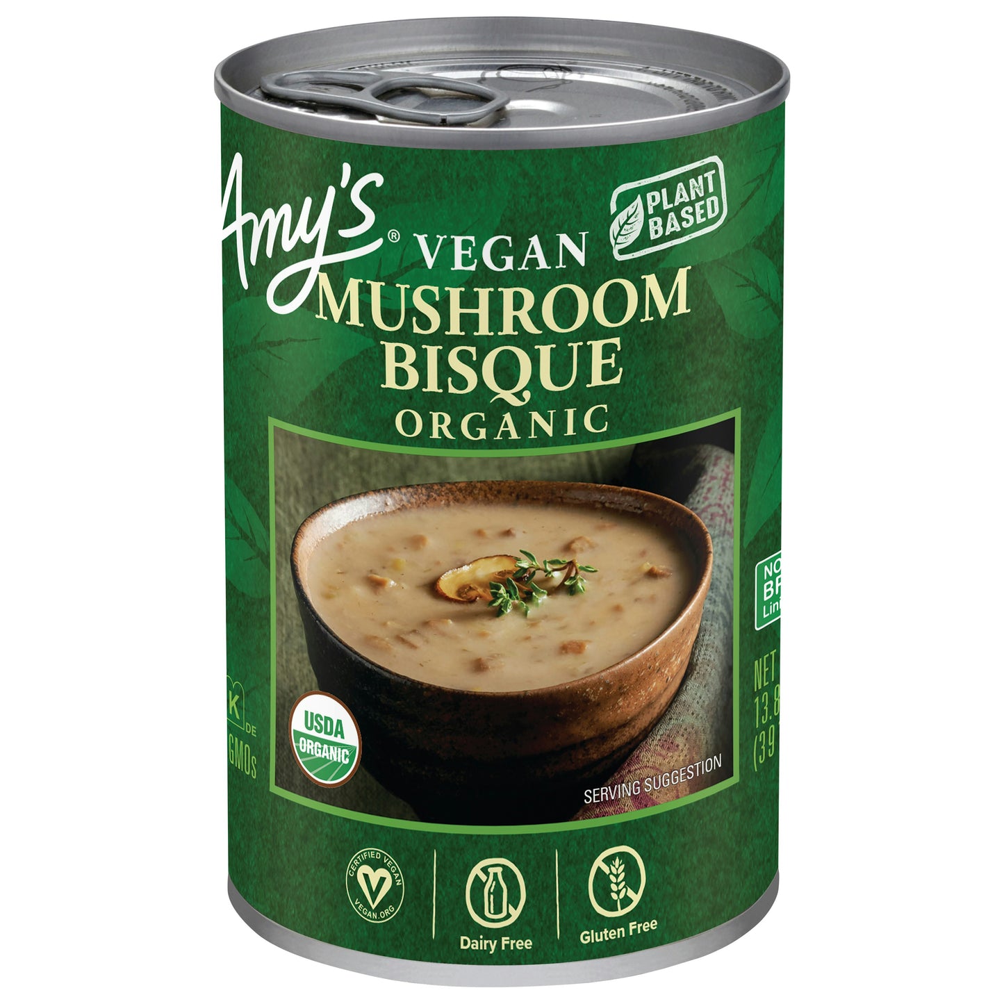 Amys Soup Mushroom Bisque Organic 13.8 Oz (Pack of 12)