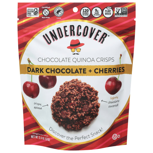 Undercover Quinoa Quinoa Dark Chocolate & Cherries 2 oz (Pack of 12)