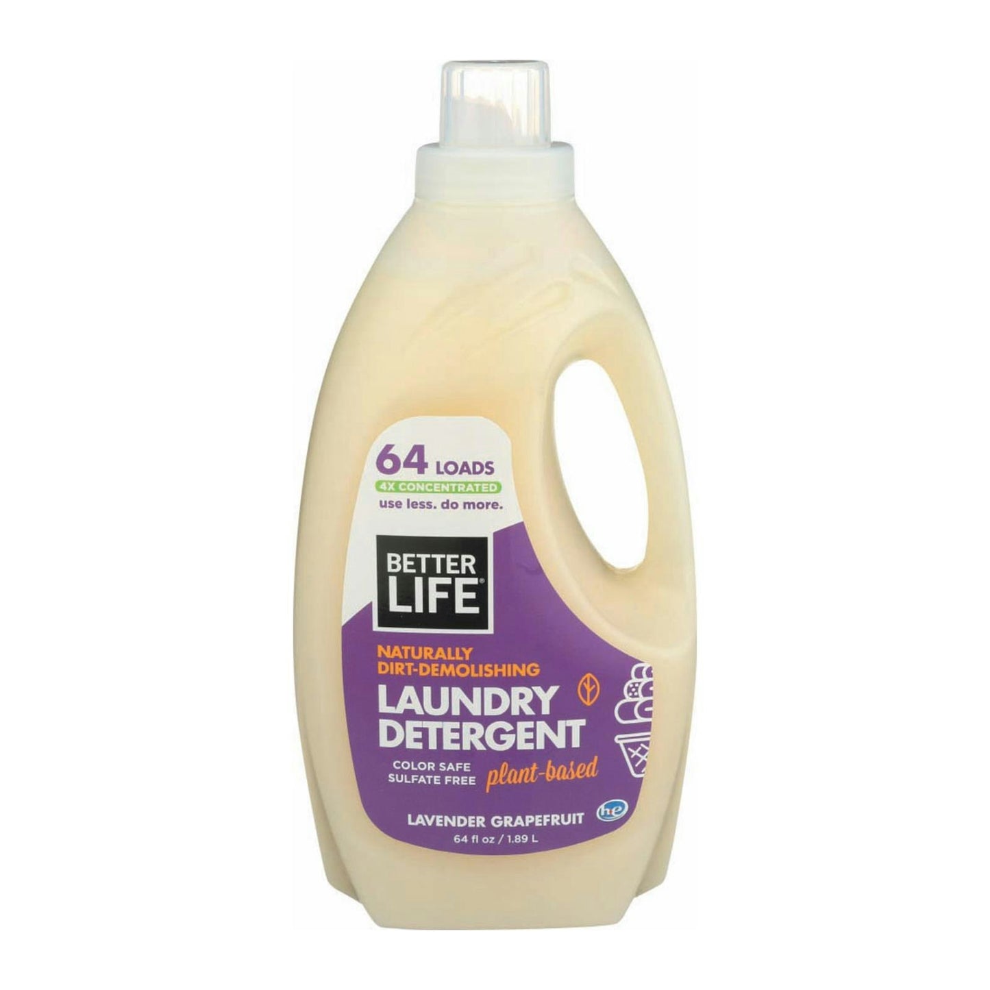 Better Life Laundry Detergent - Lavender Grapefruit 64 fl oz (Pack of 4)