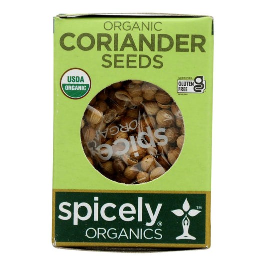 Spicely Organics - Organic Coriander Seed Gluten Free .3 oz (Pack of 6)