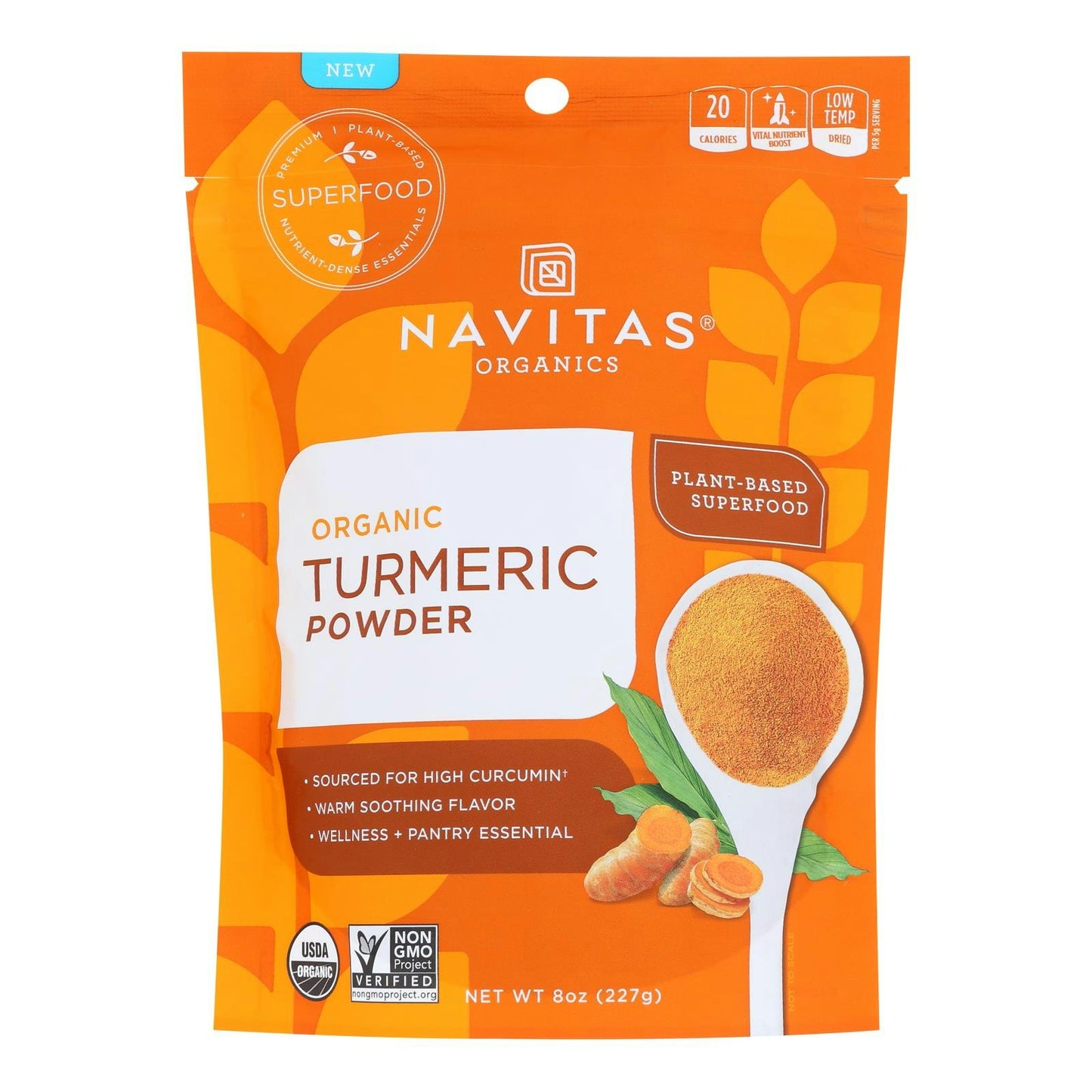 Navitas Organics Turmeric Powder 8 oz (Pack of 6)