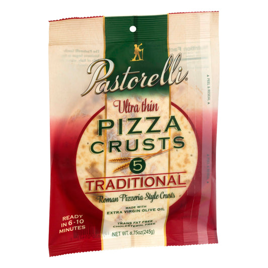 Pastorelli Crust Pizza White Thin 7In 5Ct 8.75 Oz Pack of 10