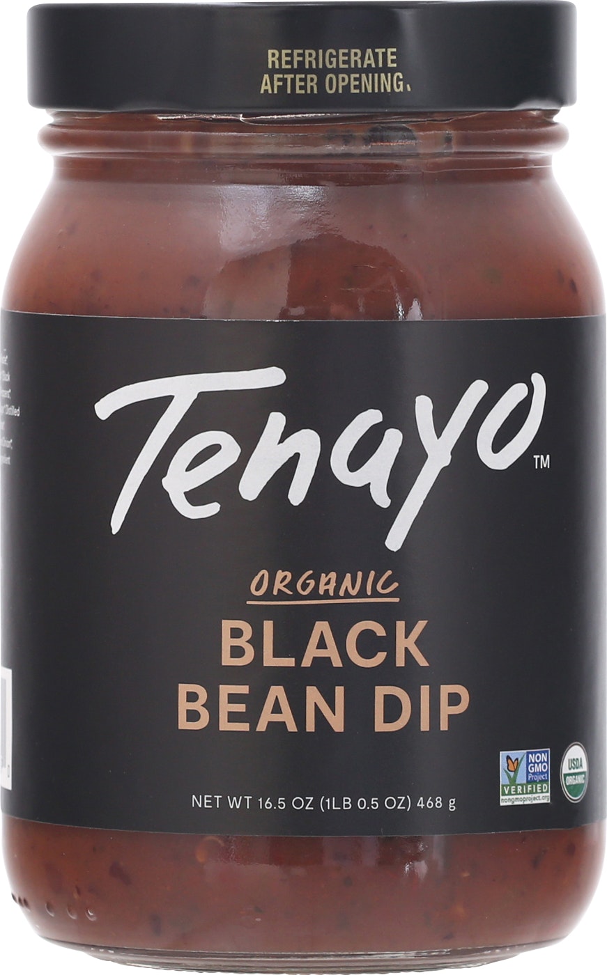 Tenayo Dip Black Bean Organic 16.5 Oz (Pack of 6)