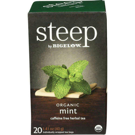 Bigelow Tea Steep Mint Organic 20Bg 1.41 Oz Pack of 6