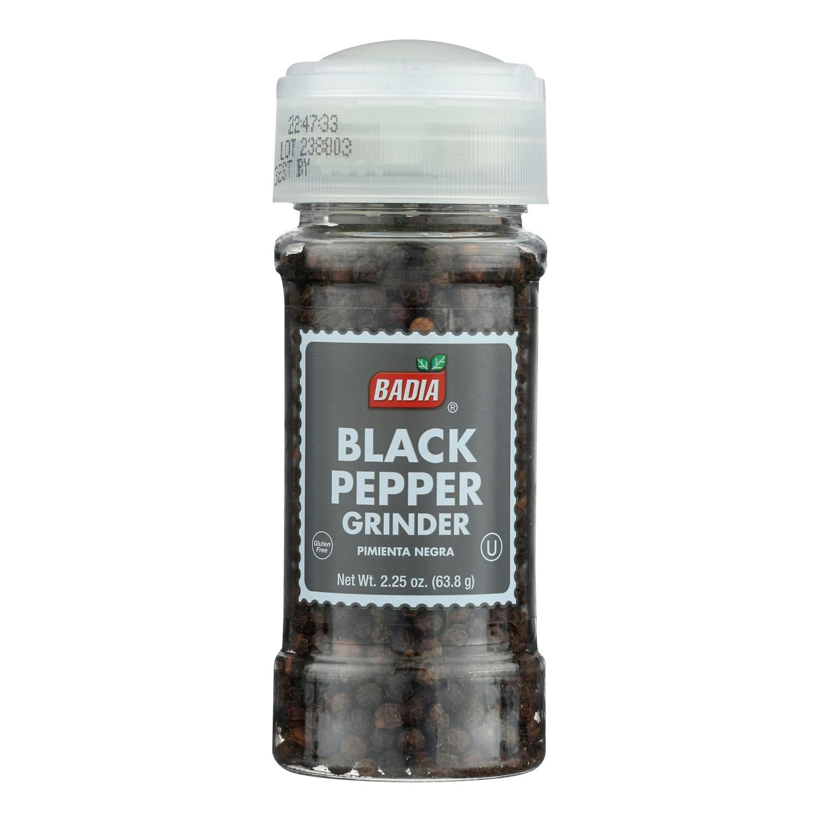 Badia Black Pepper Grinder 2.25 Oz Pack of 8