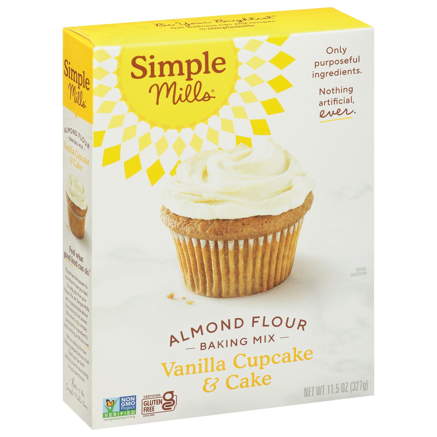 Simple Mills Mix Cake Vanilla 11.54 oz (Pack of 6)