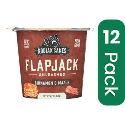 Kodiak Cakes - Flapjack On The Go - Cinnamon Maple 2.25 oz (Pack of 12)