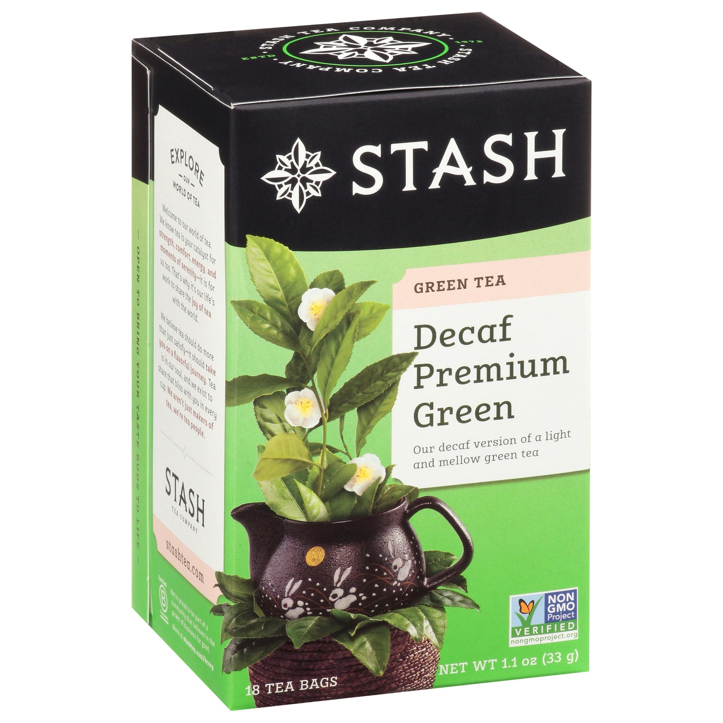 Stash Tea Tea Decaffeinated Grain 18 Bag (Pack of 6)