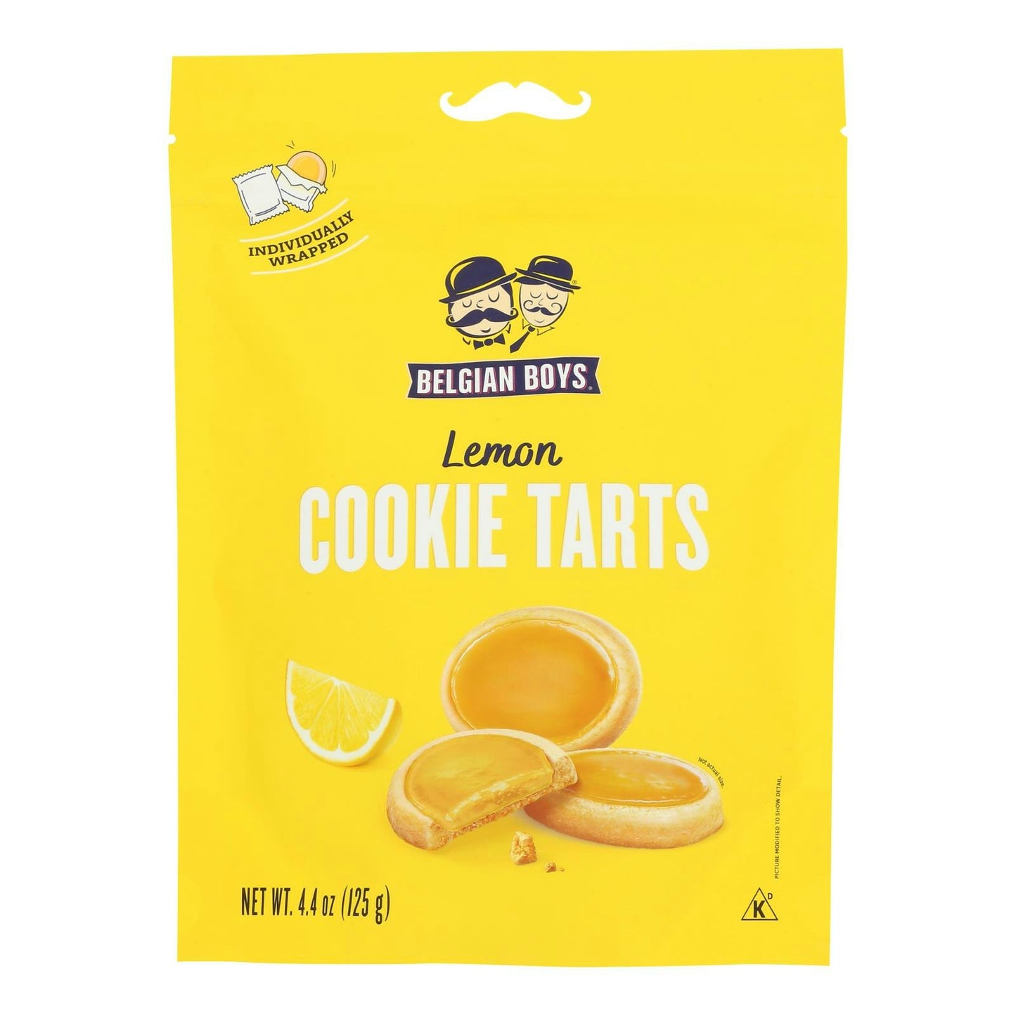 Belgian Boys - Cookie Tarts Lemon 4.4 oz (Pack of 6)