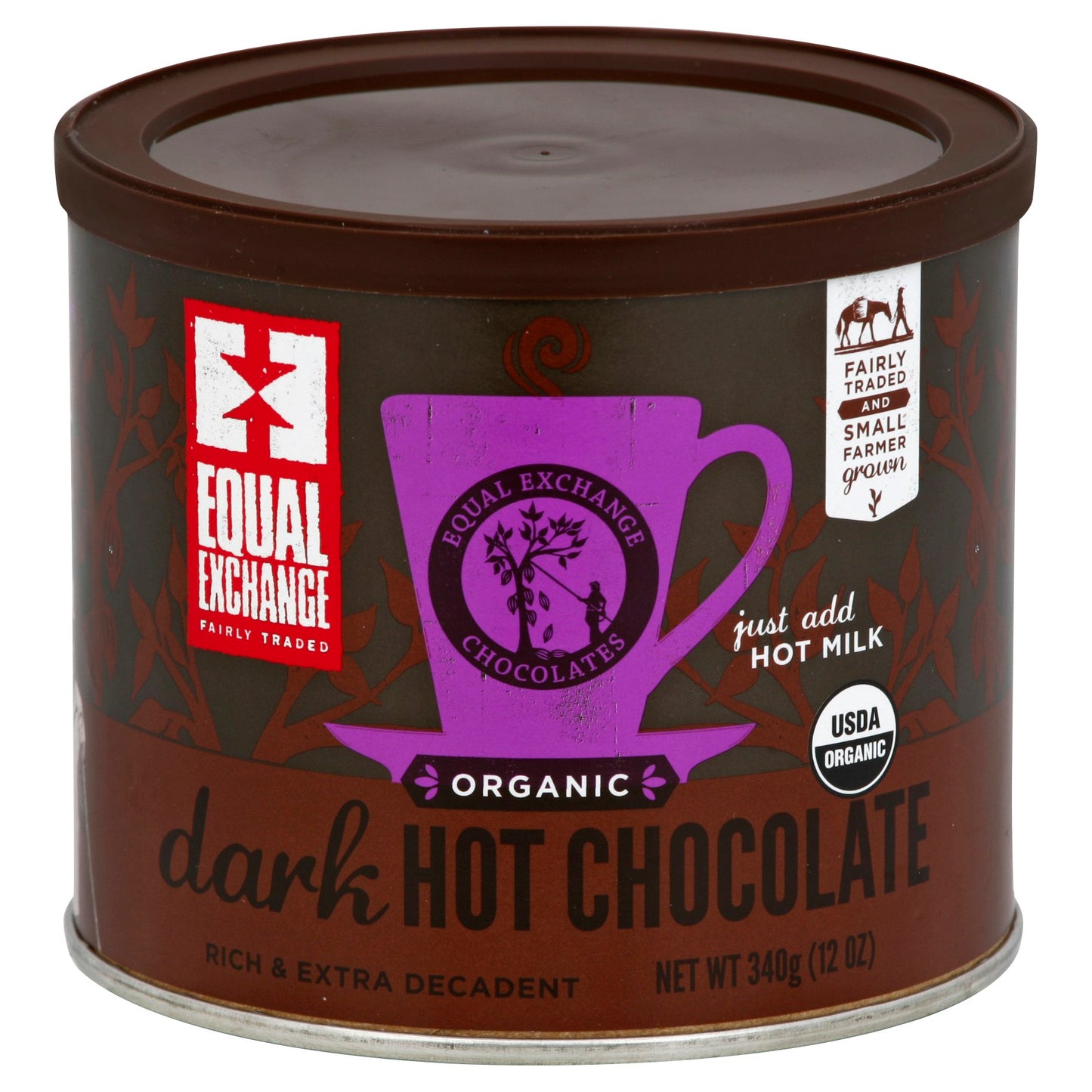 Equal Exchange Hot Chocolate Dark Organic 12 Oz Pack of 6