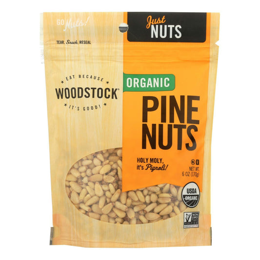 Woodstock Organic Pine Nuts 6 Oz Pack of 8