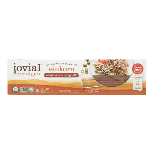 Jovial - Pasta - Organic - Whole Grain Einkorn - Spaghetti - 12 oz (Pack of 12)