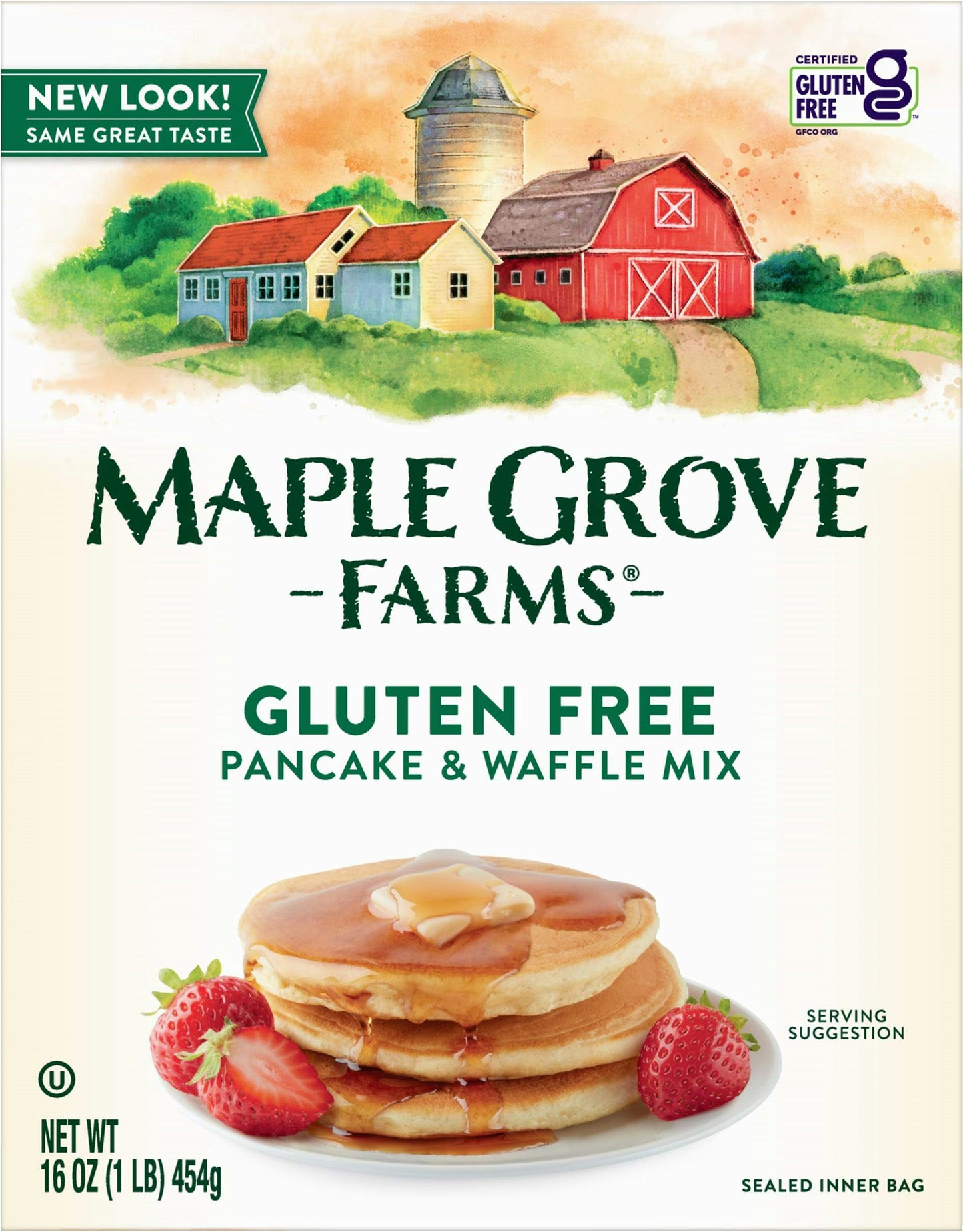 Maple Grove Mix Pancake Waffle Gluten Free Alnt 16 Oz Pack of 8