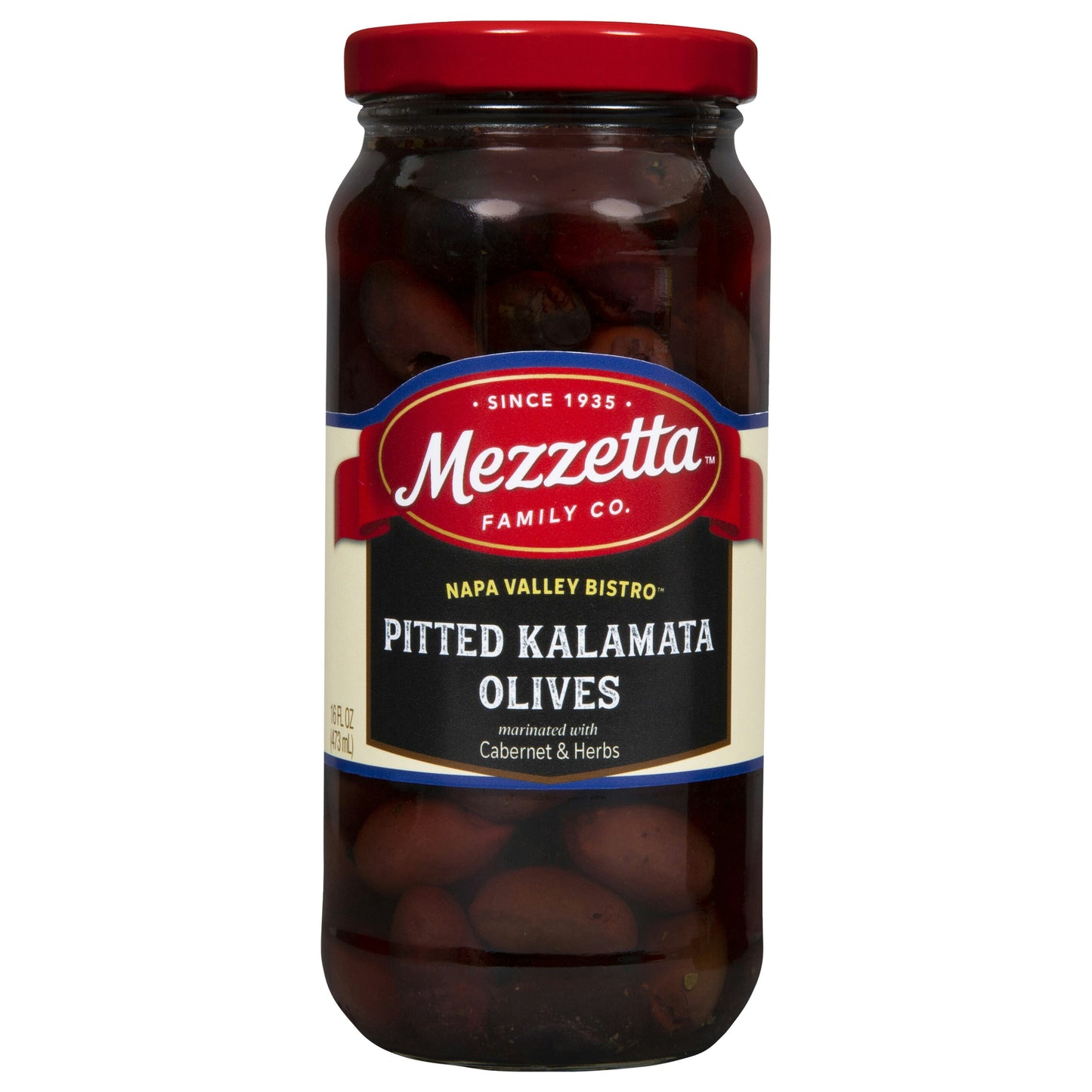 Mezzetta Olives Cabernet Herbs 16 Oz Pack of 6