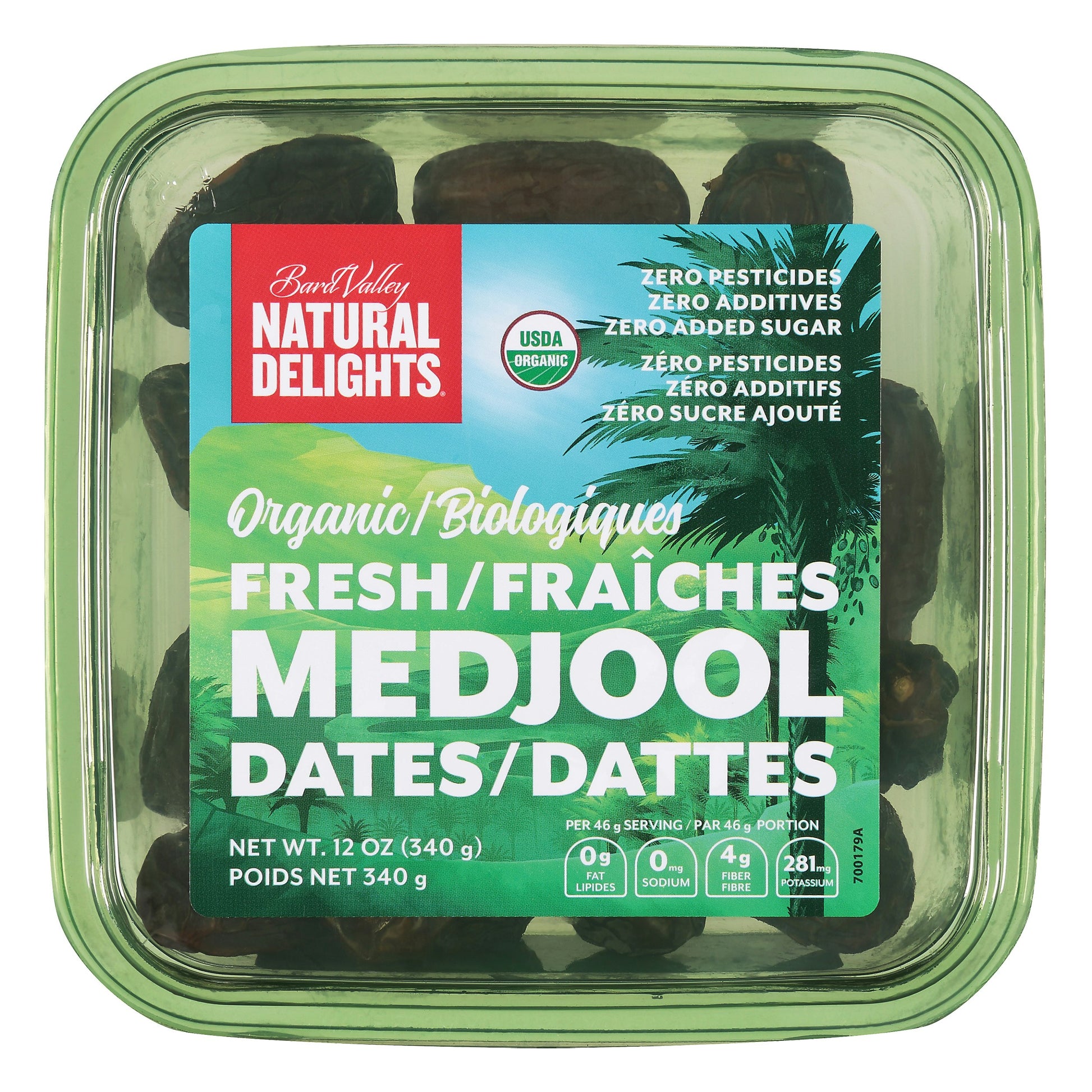 Bard Valley Date Medjool Whole 12 Oz Pack of 12