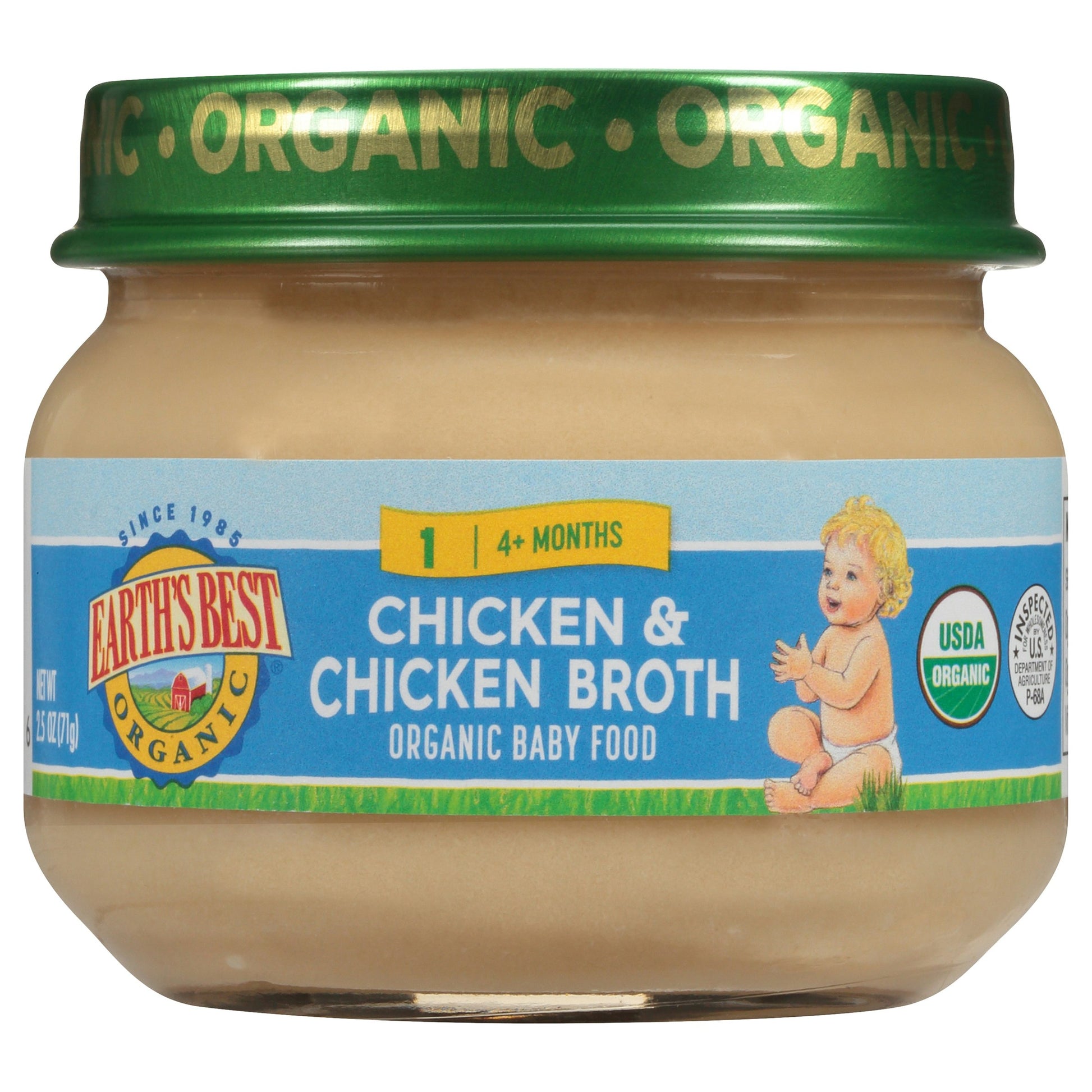 Earths Best Broth Chicken N Chicken 2.5 Oz (Pack Of 10)