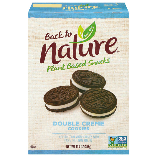 Back To Nature Cookie Double Classic Creme 10.7 Oz Pack of 6