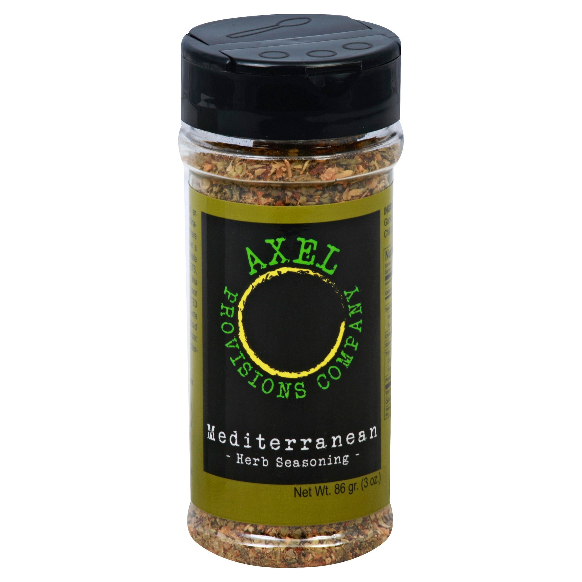 Axel Provisions Seasoning Mediterranean Herb 3 Oz Pack of 6