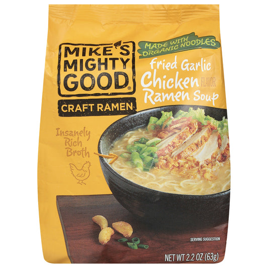 Mikes Mighty Good Soup Ramen Fried Garlic Chicken 2.2 oz (Pack of 7)