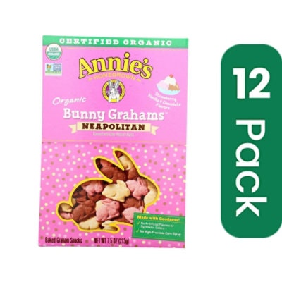 Annie's Homegrown - Crackers Neapolitan Bunnie 7.5 oz (Pack of 12)