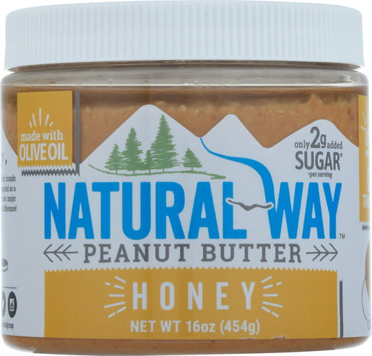 Natural Way Butter Peanut Olive Oil Honey 16 Oz Pack of 6