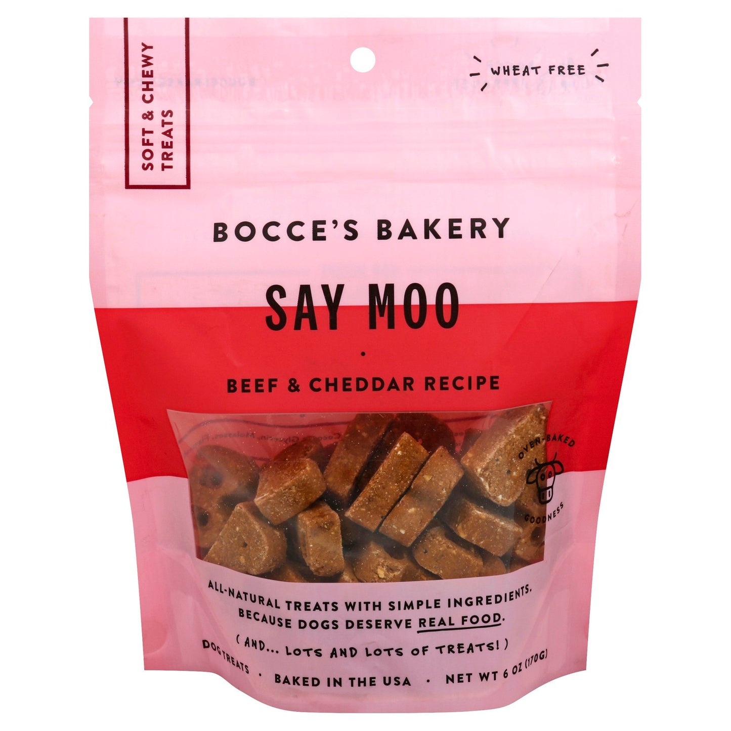 Bocce's Bakery - Dog Treat Say Moo Soft 6 oz (Pack of 12)