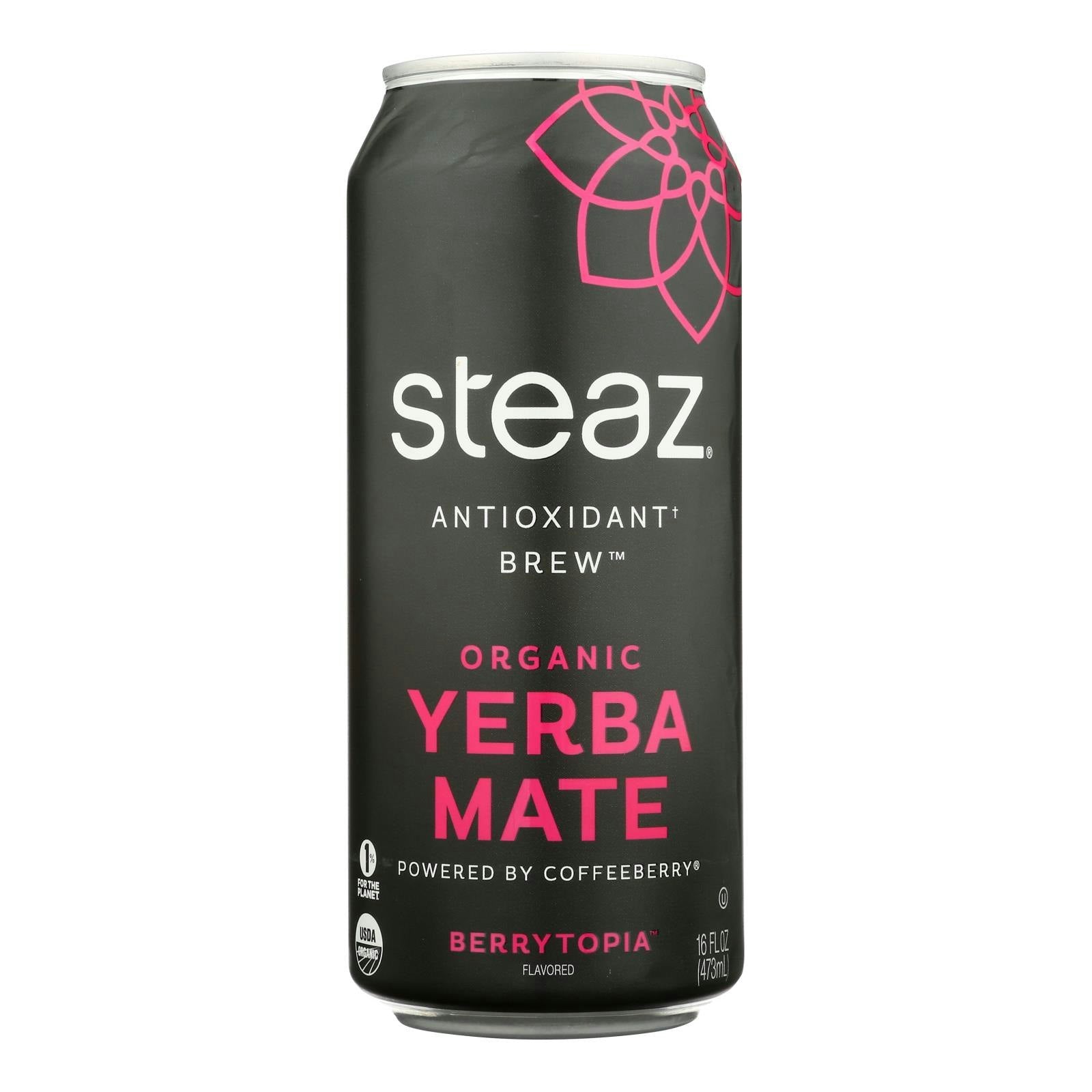 Steaz - Yerba Mate Berrytopia 16 fl. oz (Pack of 12)