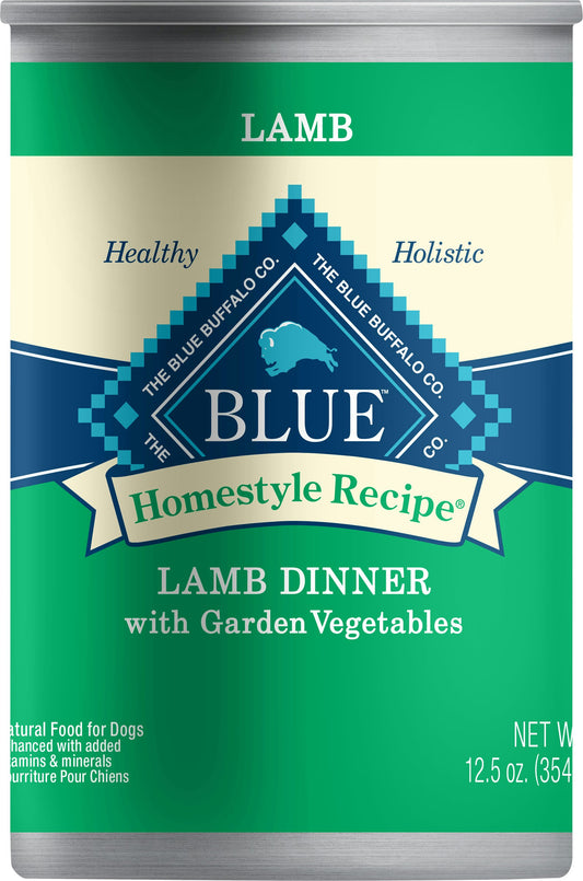 Blue Buffalo Dog Food Lamb Rice with Vegetables 12.5 Oz Pack of 12