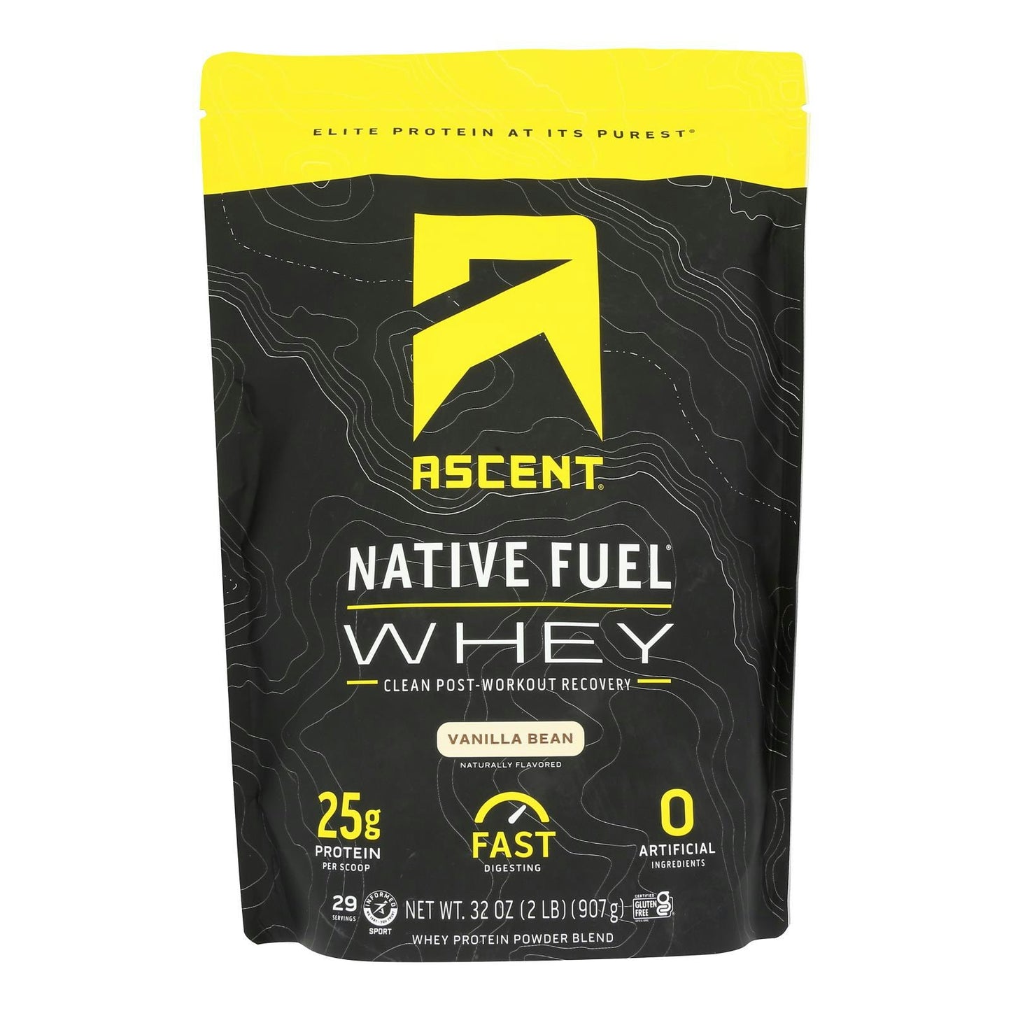 Ascent Native Fuel Vanilla Bean Whey Protein Powder Blend Vanilla Bean - 2 LB