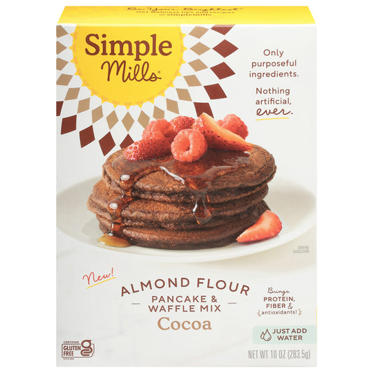 Simple Mills Mix Pancake Waffle Cocoa 10 Oz (Pack of 6)