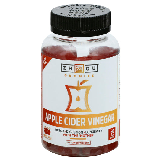 Zhou Apple Cider Vinegar (60 Vegan Gummies) 60 Pc Pack of 1