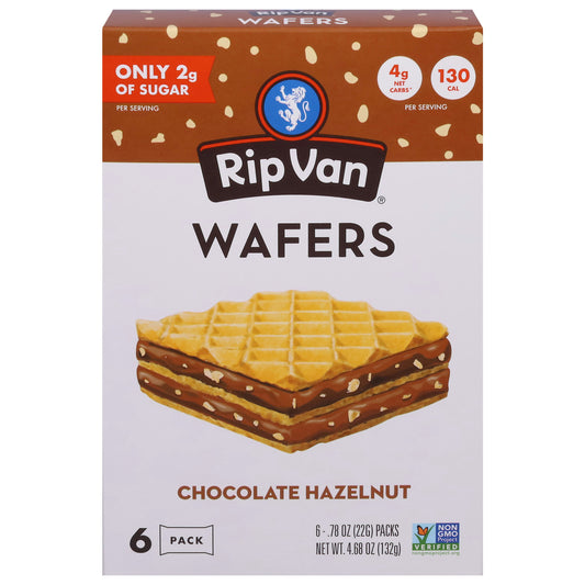 Rip Van Chocolate Hazelnut Cookie Wafer - 4.68 Oz (Pack of 6)