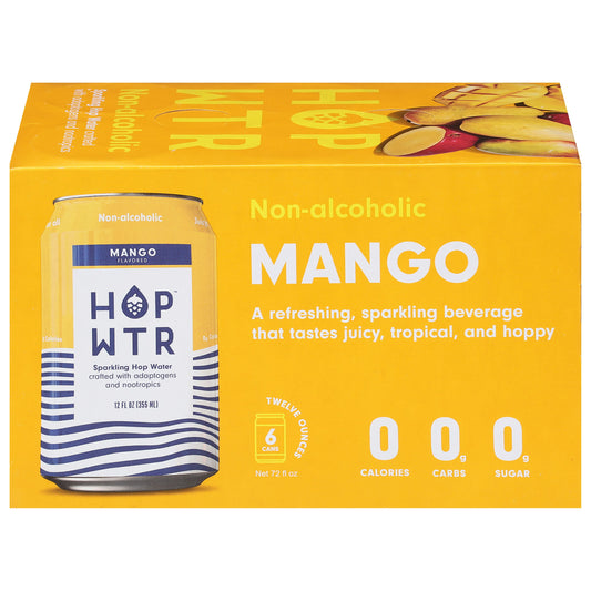 Hop Water Water Mango 6 Pk 72 FO (Pack of 4)