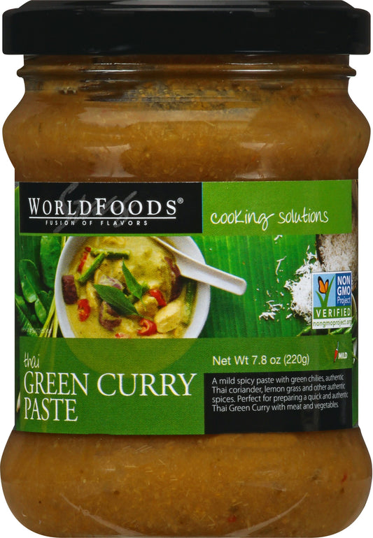 World Foods Paste Thai Green 7.8 Oz Pack of 6