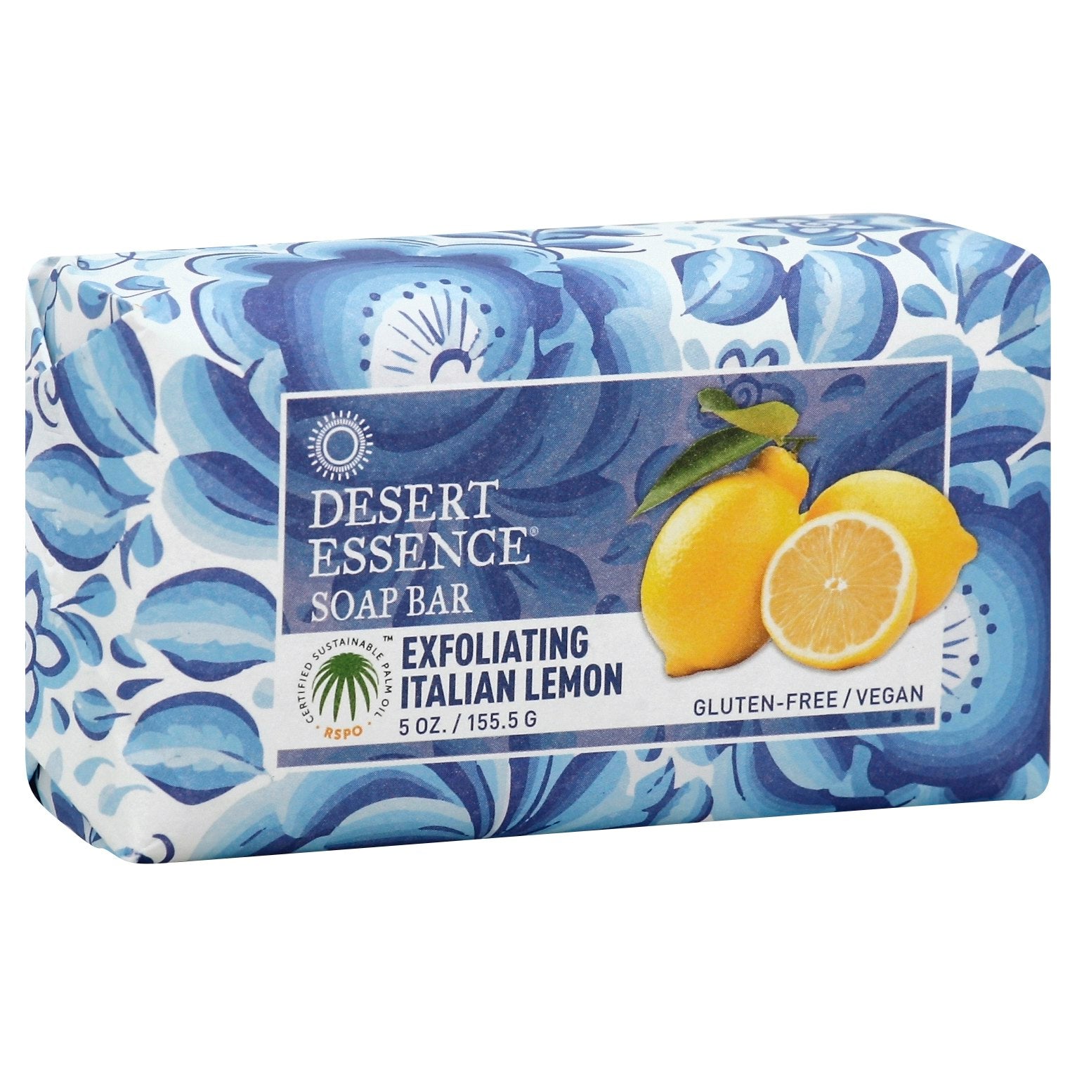 Desert Essence Soap Bar Exfoliating Italian Lemon 5 Oz (Pack of 3)